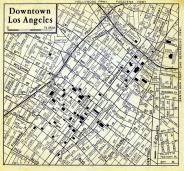 Los Angeles Downtown Map, Los Angeles County 1957 Street Atlas